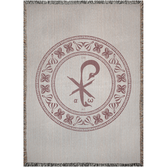 Woven Blankets Kukloso Chi Ro PX Christogram No 25 - Free Shipping