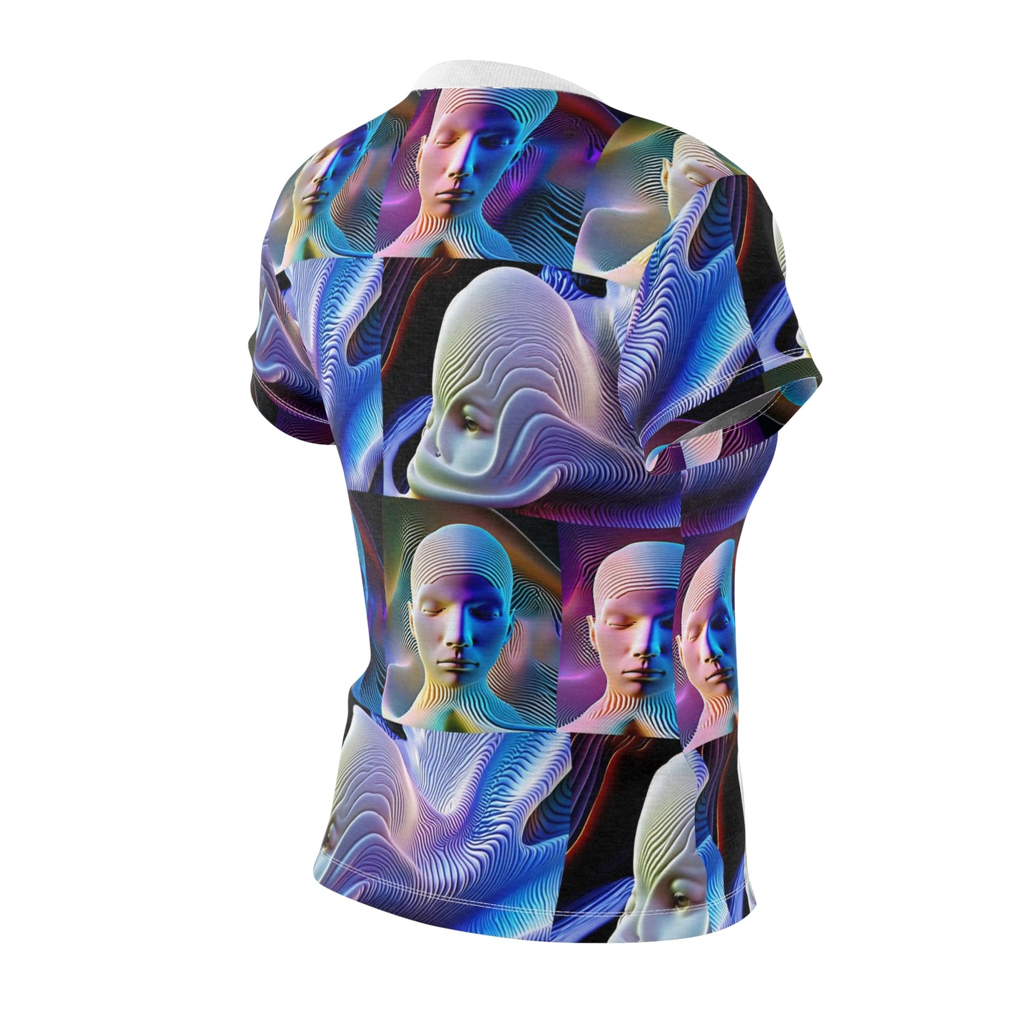 Women's Cut & Sew Tee (AOP) Kukloso Space Face No 3 - Free shipping