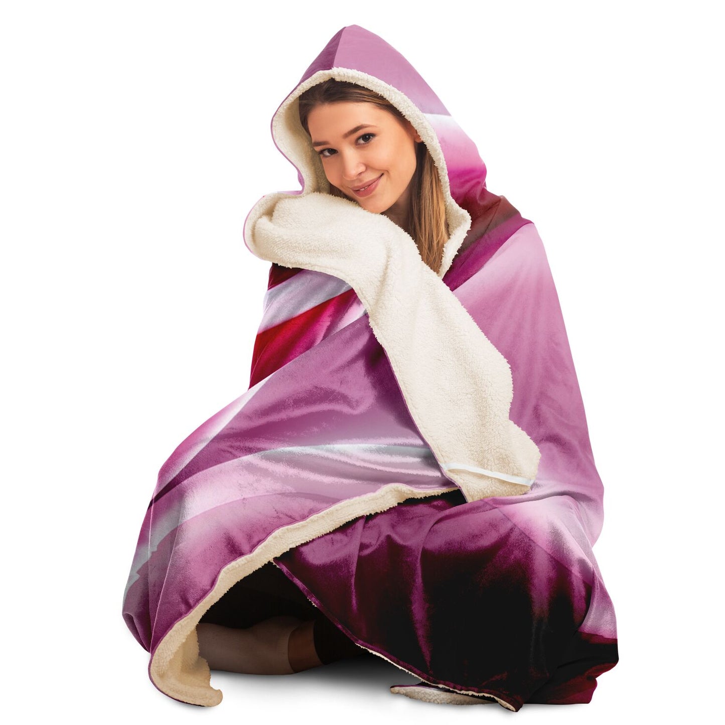 Hooded Blanket - AOP Kukloso Color Flows No 4 - Free Dhipping