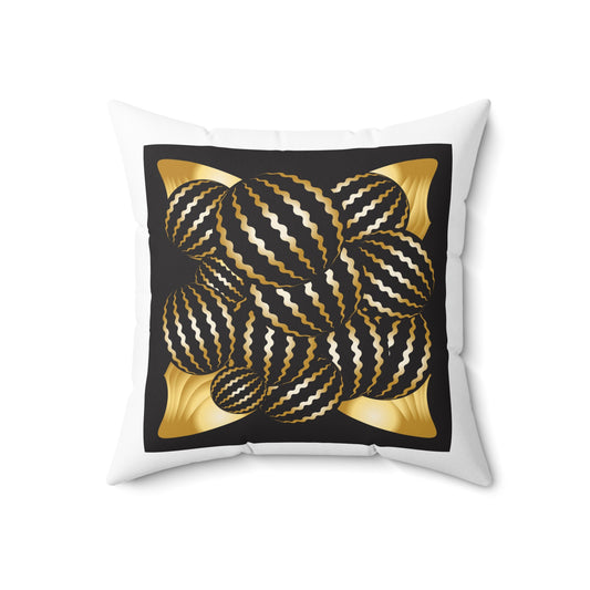 Spun Polyester Square Pillow Kukloso Abstractical No 23 - Free Shipping