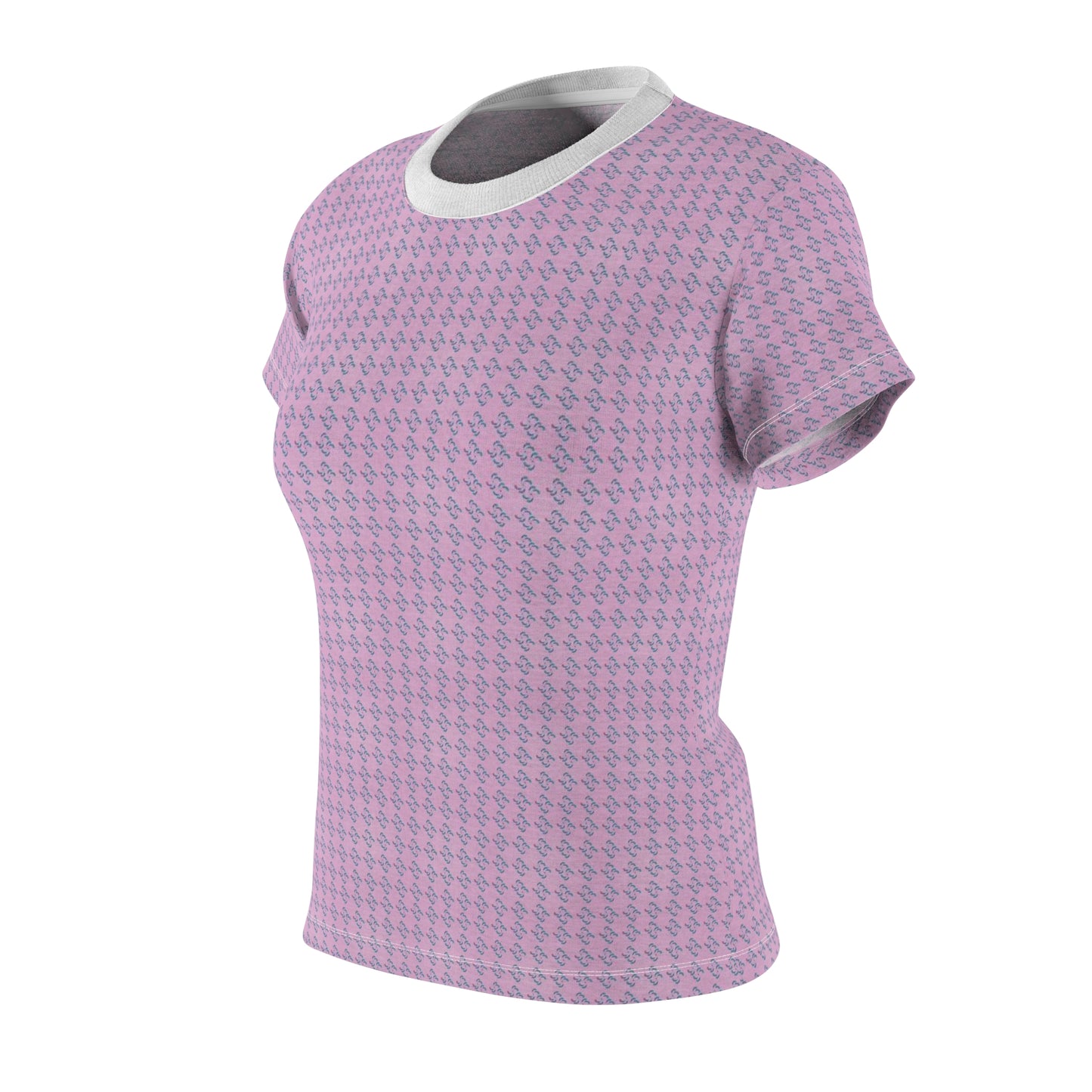 Women's Cut & Sew Tee (AOP) Kukloso Whimsical No 40 No 2 Colored Shapes on Pink - Free Shipping