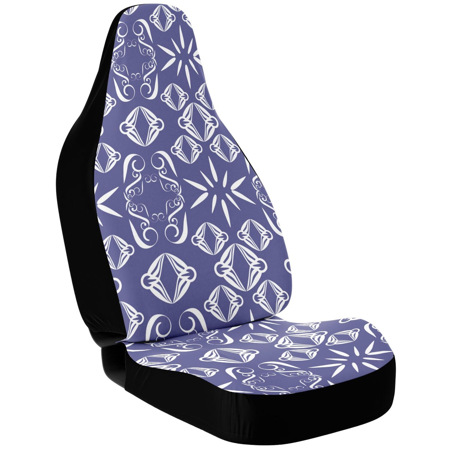 Car Seat Cover - AOP  Kukloso Abstractical No 43 Periwinkle color - Free Shipping