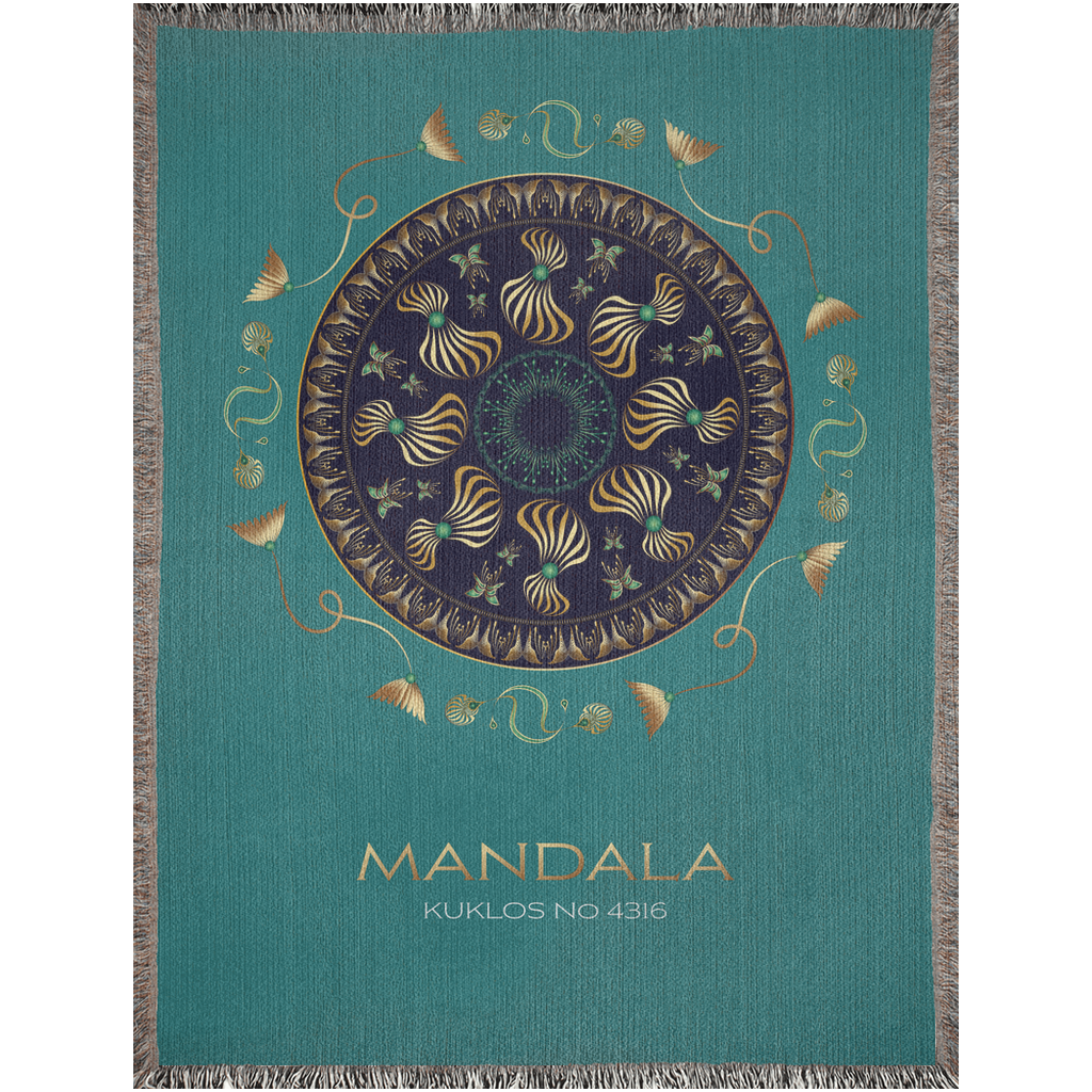 Woven BlanketsKukloso Kuklos No 4316 Mandala -  Free Shipping