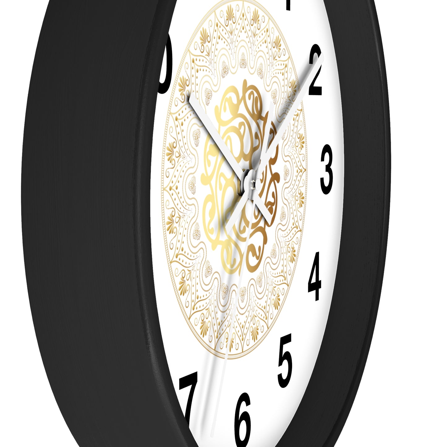 Wall Clock Kukloso Gold Mandala No 119 - Free Shipping