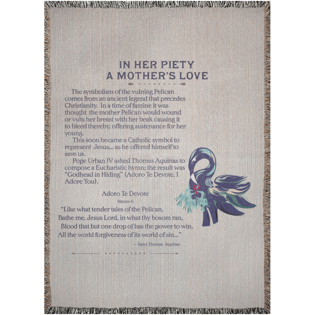 Woven Blankets Kukloso "In Her Piety", The Vulning Pelican No 4 - Free Shipping