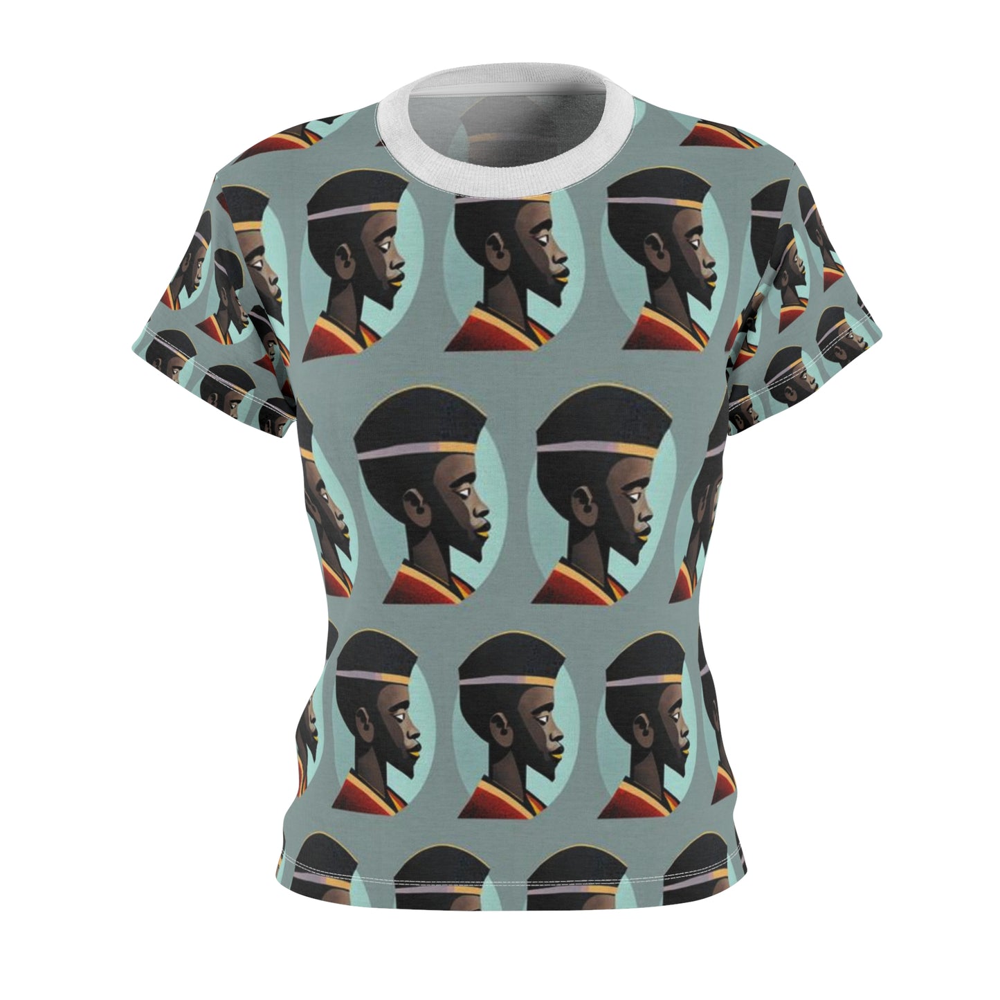 Women's Cut & Sew Tee (AOP) Kukloso Cubist Faces No 16 - Free Shipping