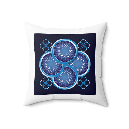 Spun Polyester Square Pillow Kukloso Graphics No 1289 & No 1290 - Free Shipping