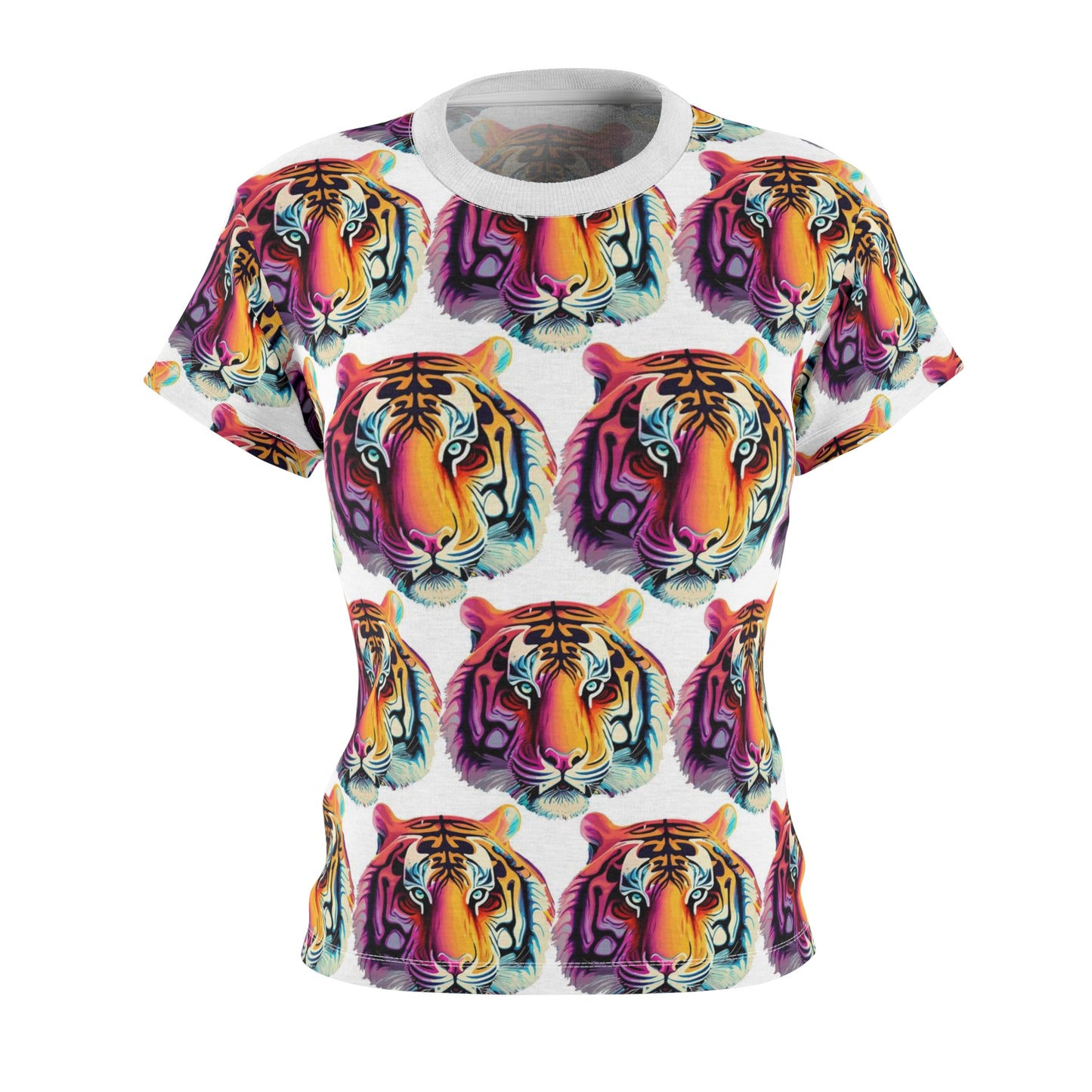 Women's Cut & Sew Tee (AOP) Kukloso Cubist Mr. Tiger - Free Shipping