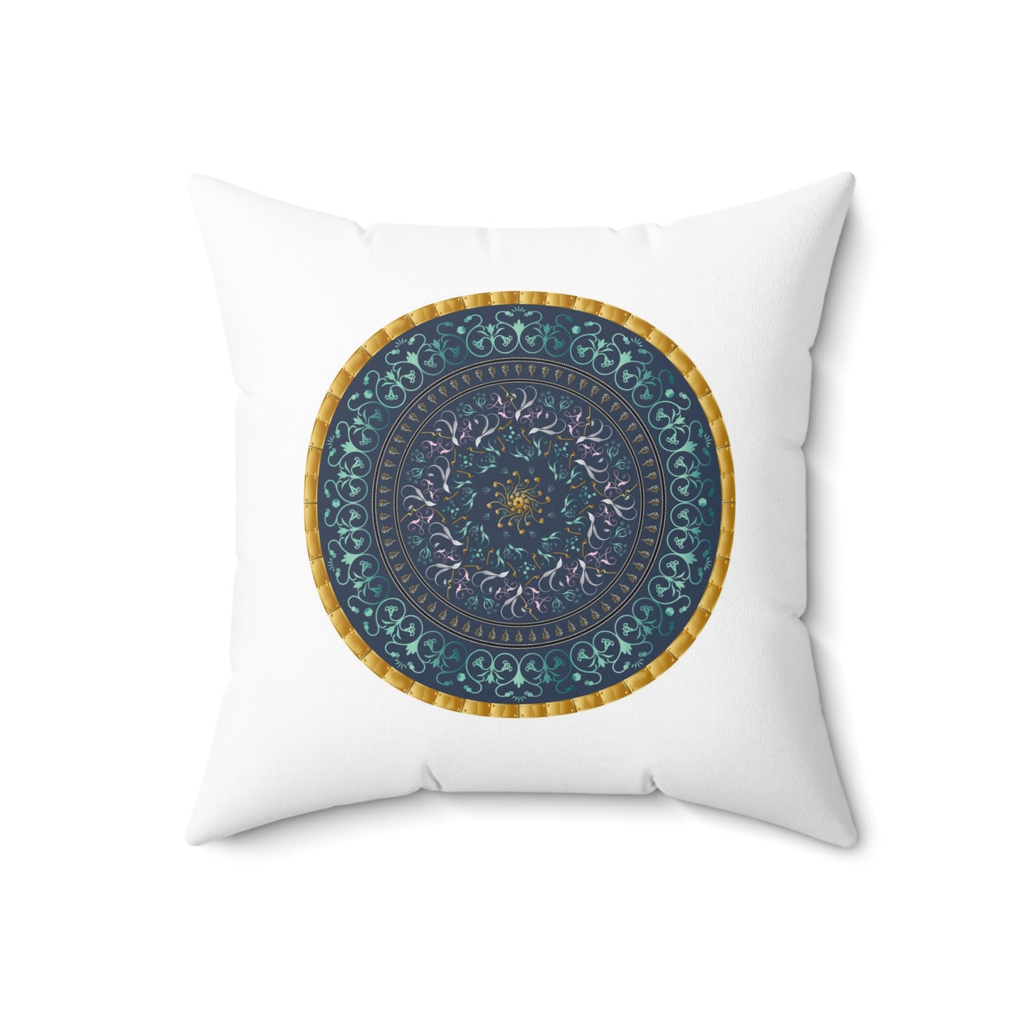 Spun Polyester Square Pillow Kukloso Mandalas Kuklos No 4488 & 4495 - Free Shipping