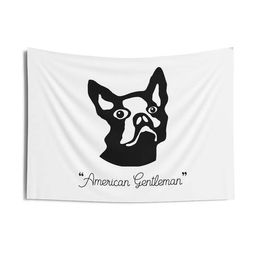 Indoor Wall Tapestries Kukloso 'American Gentleman' Boston Terrier Dog -Tippy's in Heaven 1958  Free Shipping