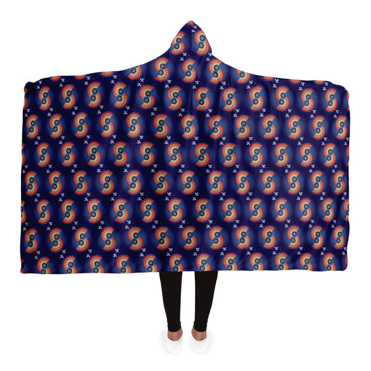 Hooded Blanket - AOP Kukloso Mandala King - Free Shipping