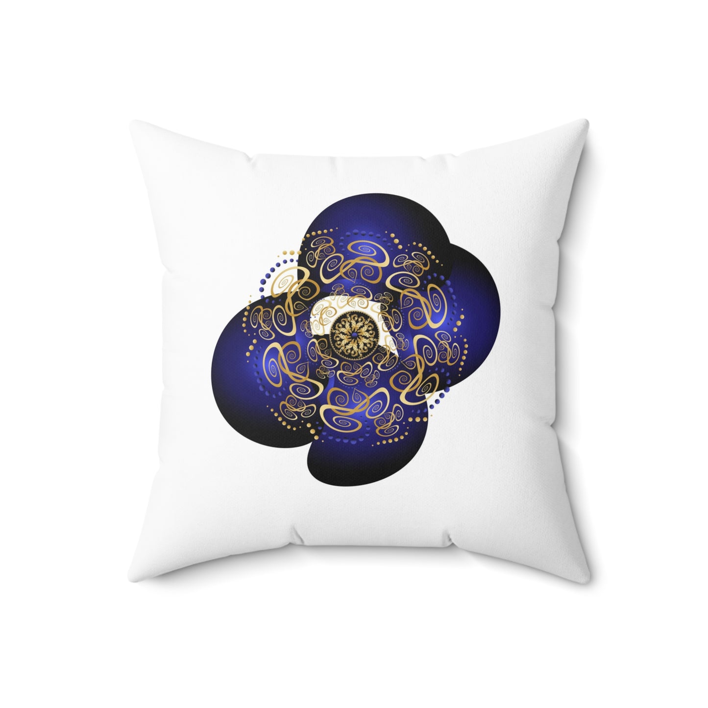 Spun Polyester Square Pillow Kuklos Circumplexical Mandalas No 4062 & 2173 - Free Shipping