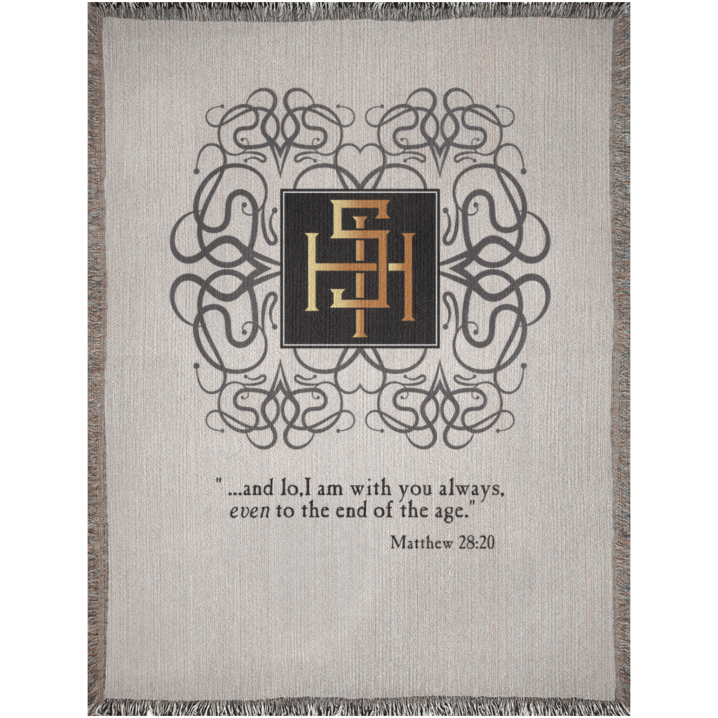 Woven Blankets Kukloso ISH Christogram Matthew 28:20 - Free Shipping