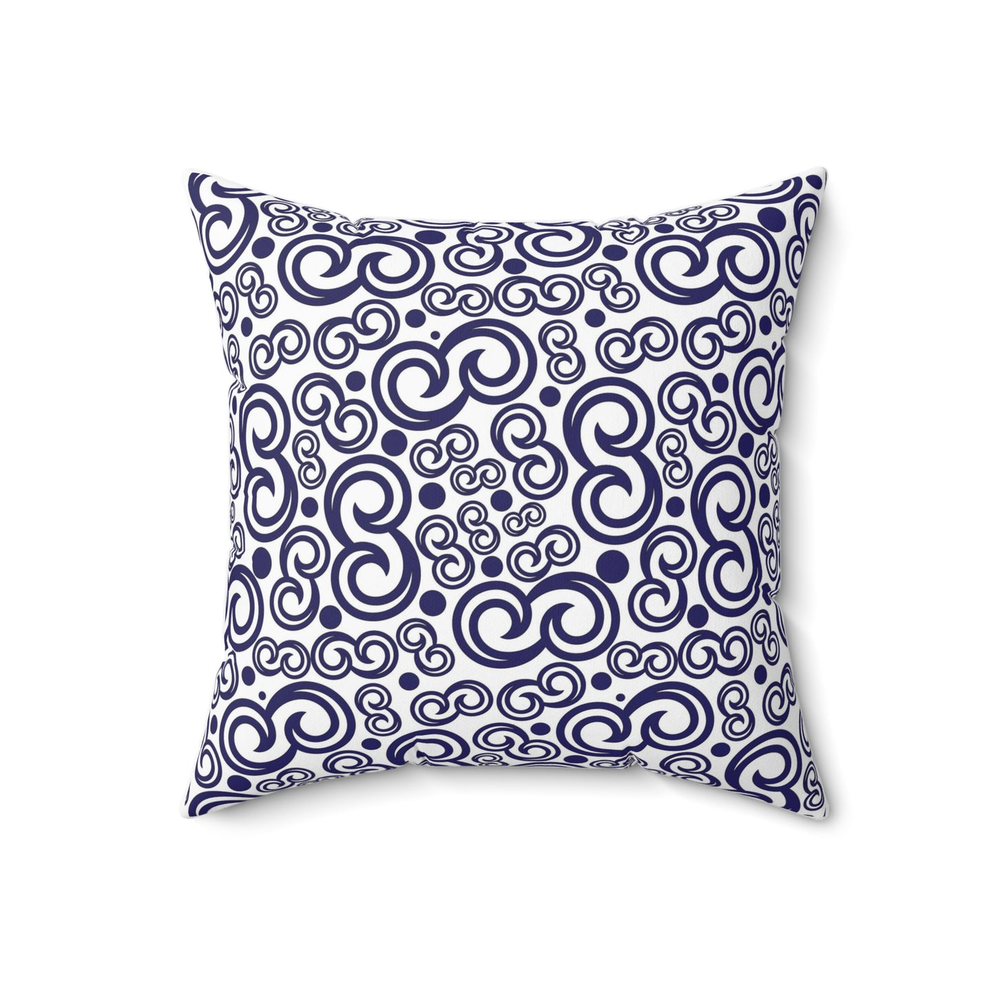 Spun Polyester Square Pillow Kukloso Fleurons No 37 - Free Shipping