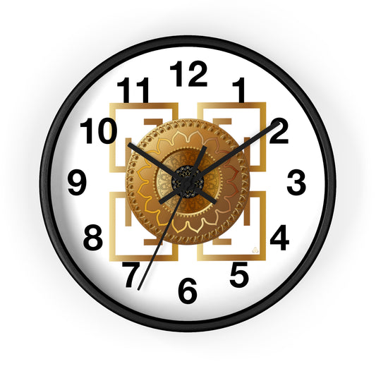 Wall Clock Kukloso OVC No 4192 Mandala - Free Shipping