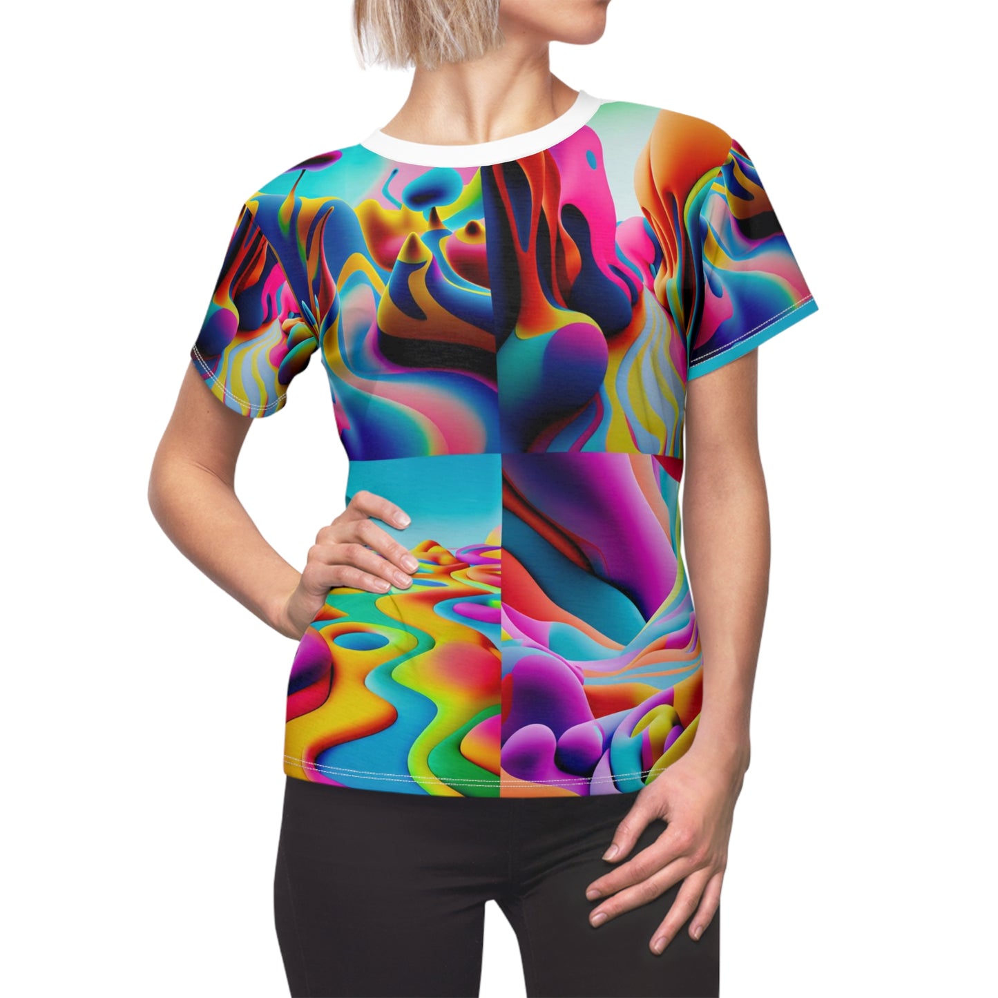 Women's Cut & Sew Tee (AOP) Kukloso Got Color Medium Pattern - Free Shipping