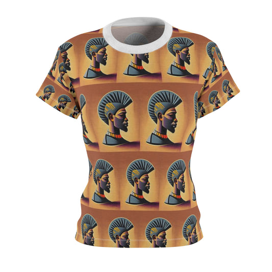 Women's Cut & Sew Tee (AOP) Kukloso Cubist Faces No 17 - Free Shipping