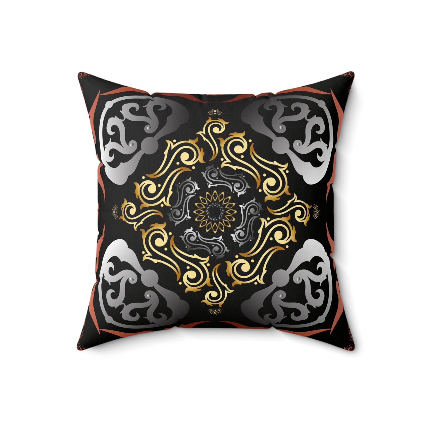 Spun Polyester Square Pillow Kukloso Abstractical No 1 - Free Shipping