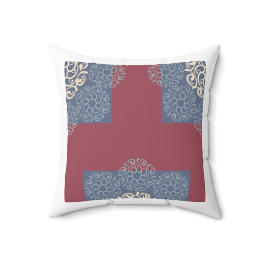 Spun Polyester Square Pillow Kukloso Abstractical No 4 - Free Shipping