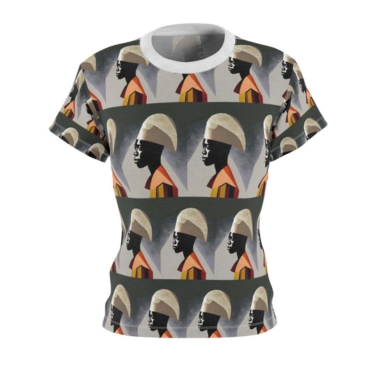 Women's Cut & Sew Tee (AOP) Kukloso Cubist Faces No 13 - Free Shipping