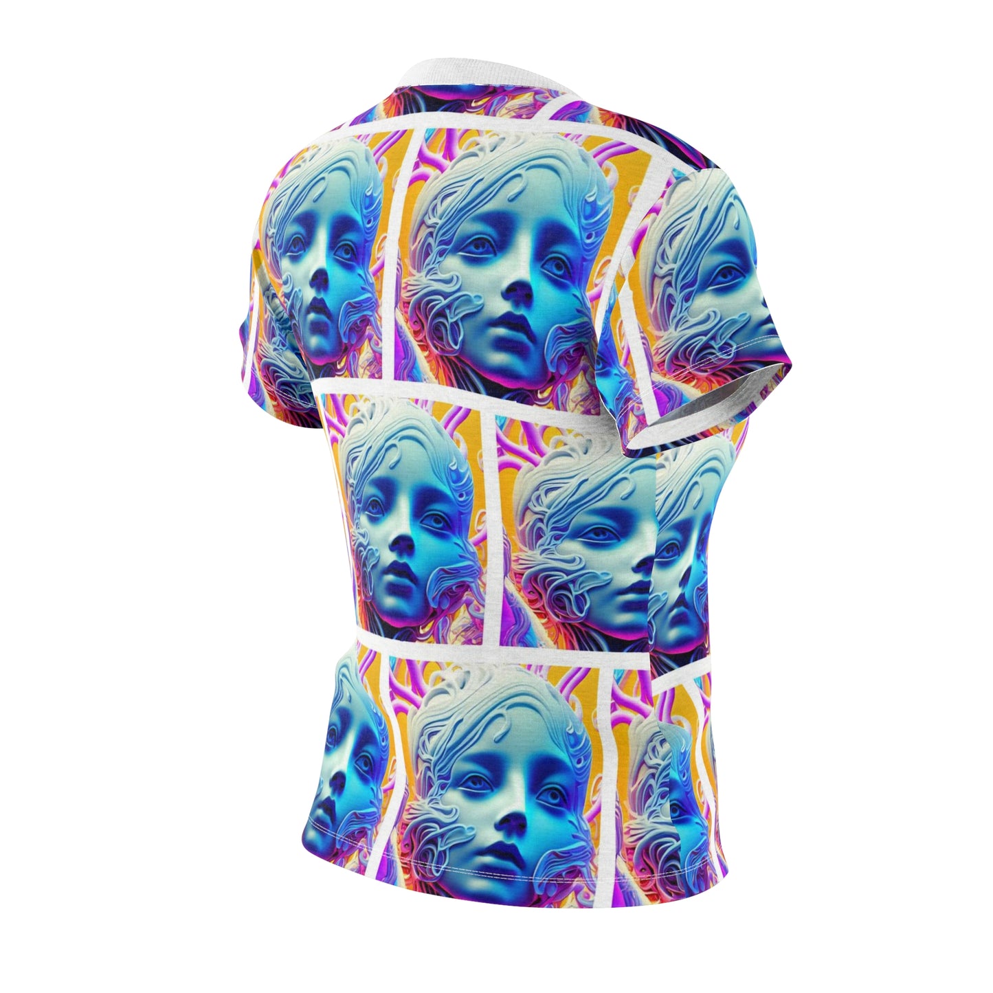 Women's Cut & Sew Tee (AOP) Kukloso Space Face No 11 - Free Shipping