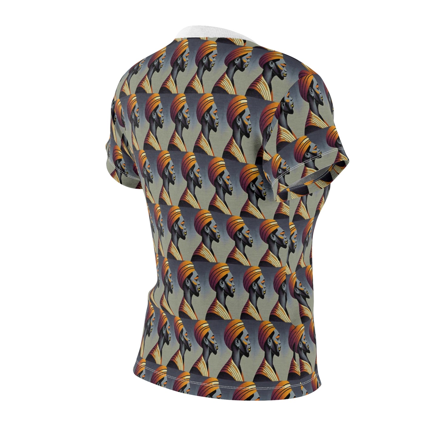 Women's Cut & Sew Tee (AOP) Kukloso Cubist Faces No 5 - Free Shipping