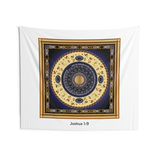 Indoor Wall Tapestries Kuklos No 4438 Christian - The Lord's Prayer - Joshua 1:9- Free Shipping