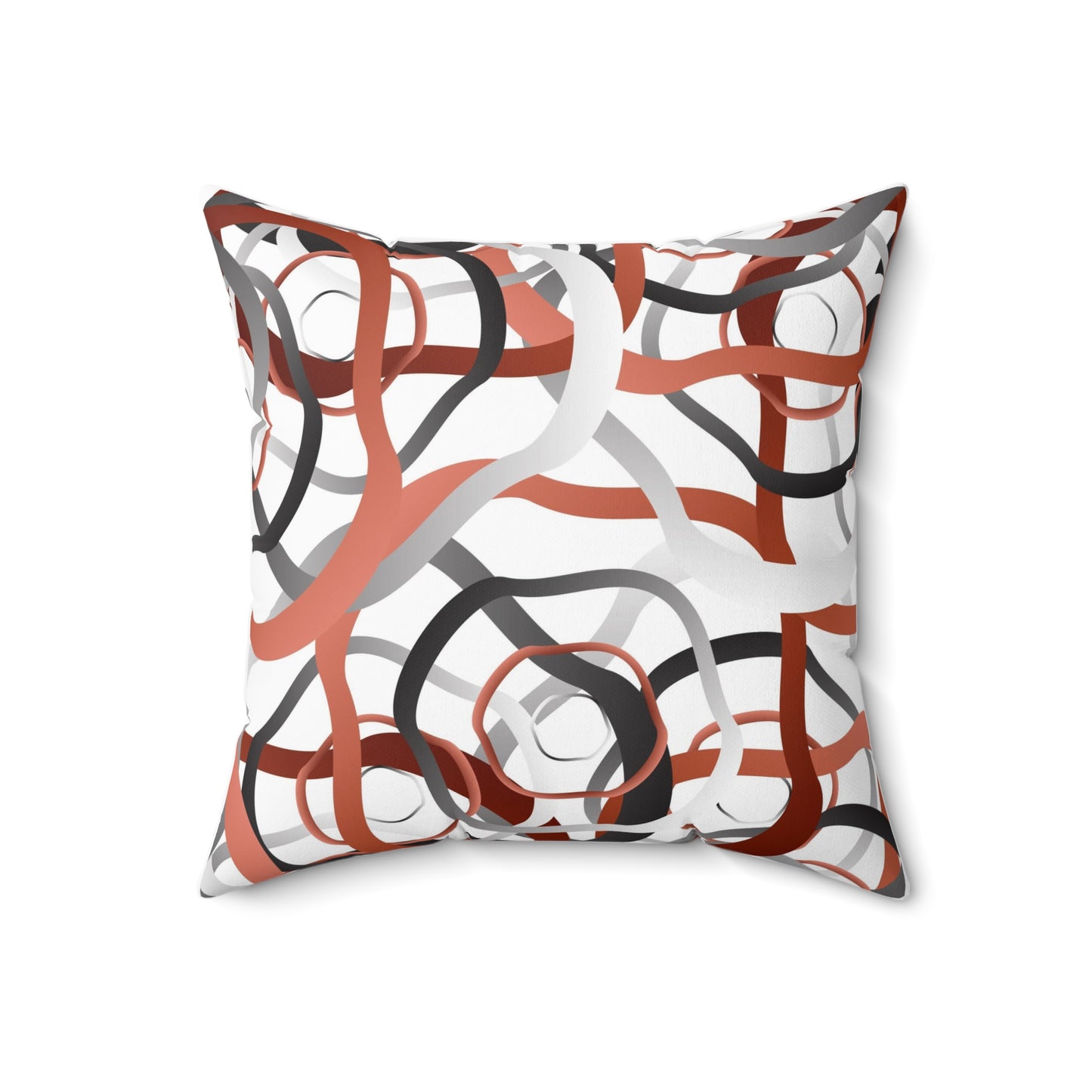 Spun Polyester Square Pillow Kukloso Abstractical No 10 - Free Shipping