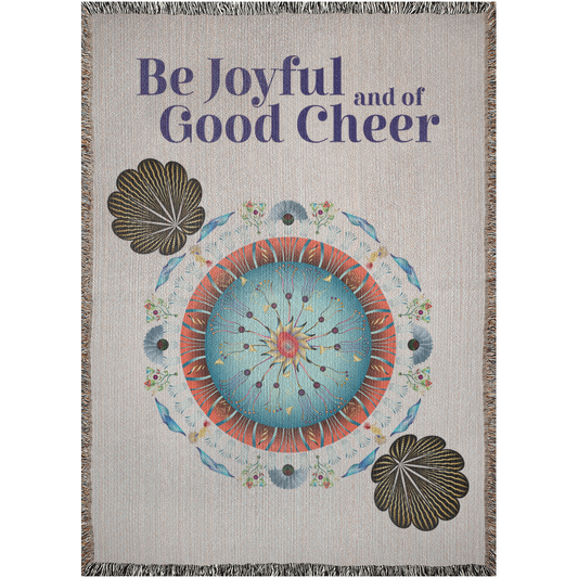 Woven Blankets Kukloso OVC No 4136 'Be Joyful and of Good Cheer' -  Free Shipping