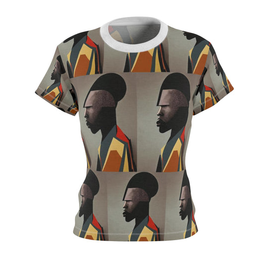 Women's Cut & Sew Tee (AOP) Kukloso Cubist Faces No 15 - Free Shipping