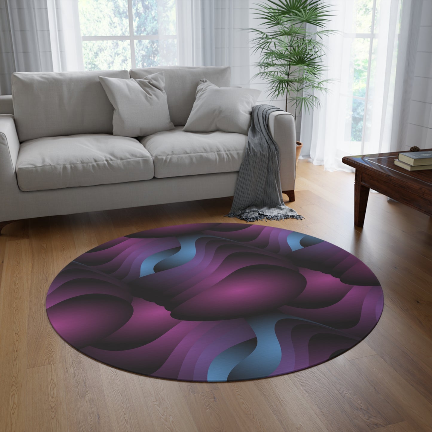 Round Rug Kukloso Ice Cream Swirls No 57 Free Shipping