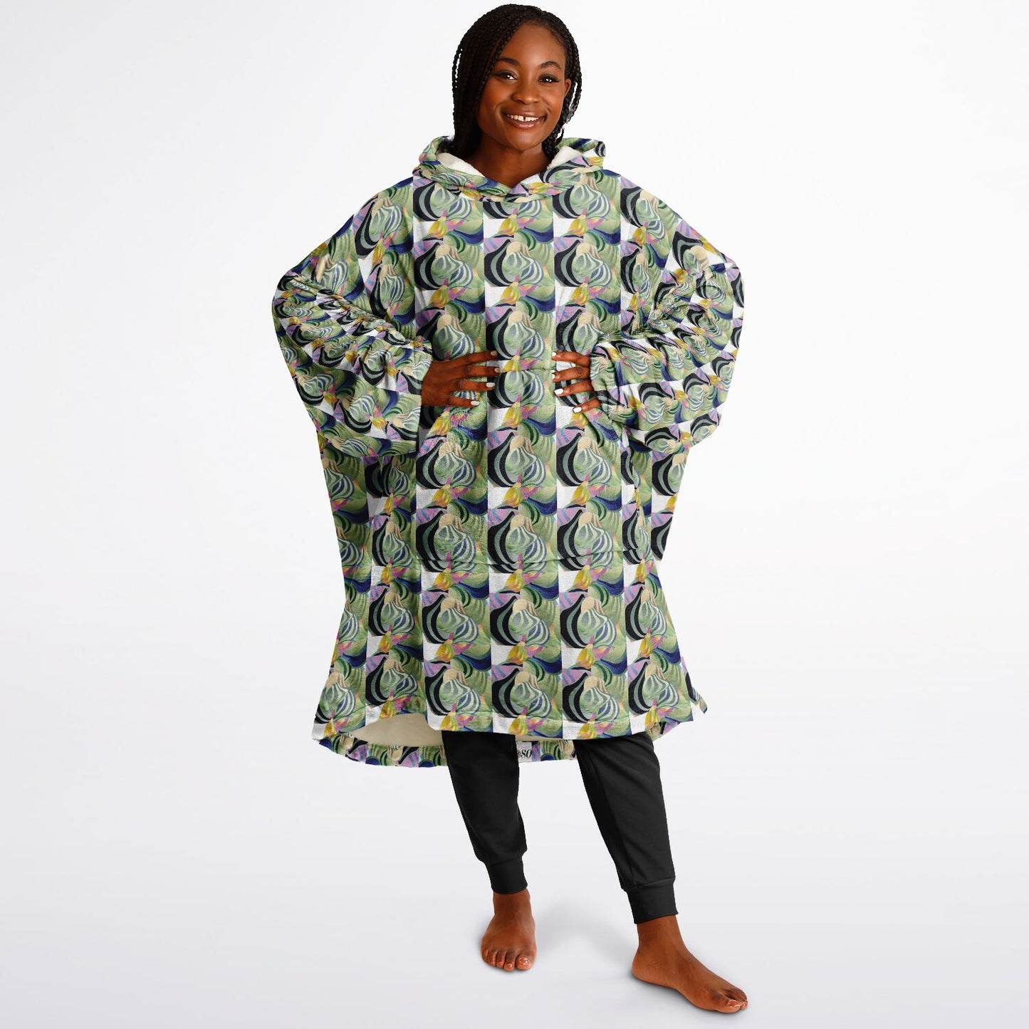 Snug Hoodie Economy - AOP Kukloso Ice Cream Swirls No 42 - Free Shipping