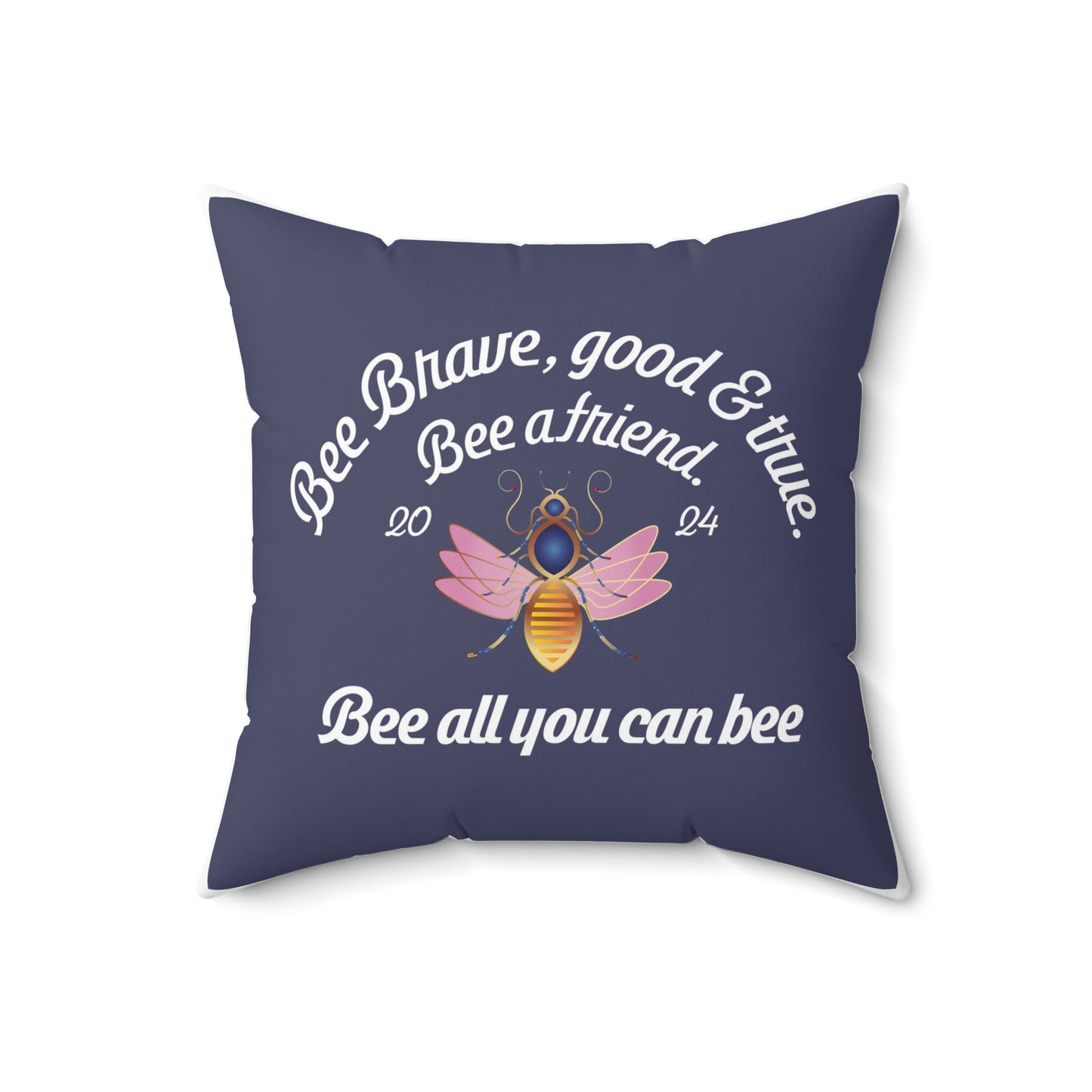 Spun Polyester Square Pillow Kukloso 'Bee All You Can Bee' - Free Shipping