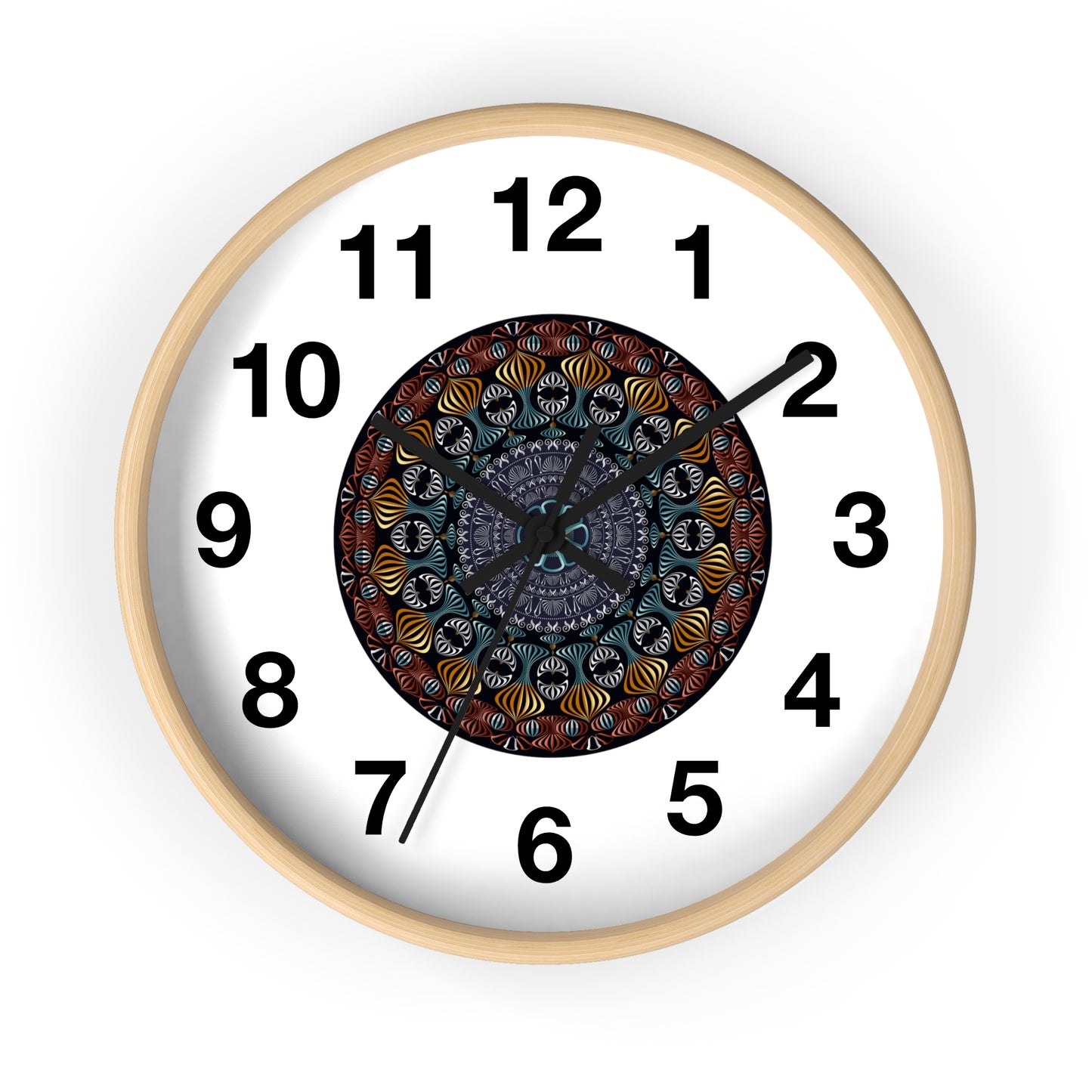 Wall Clock Kukloso Kuklos No 4420 Mandala - Free Shipping