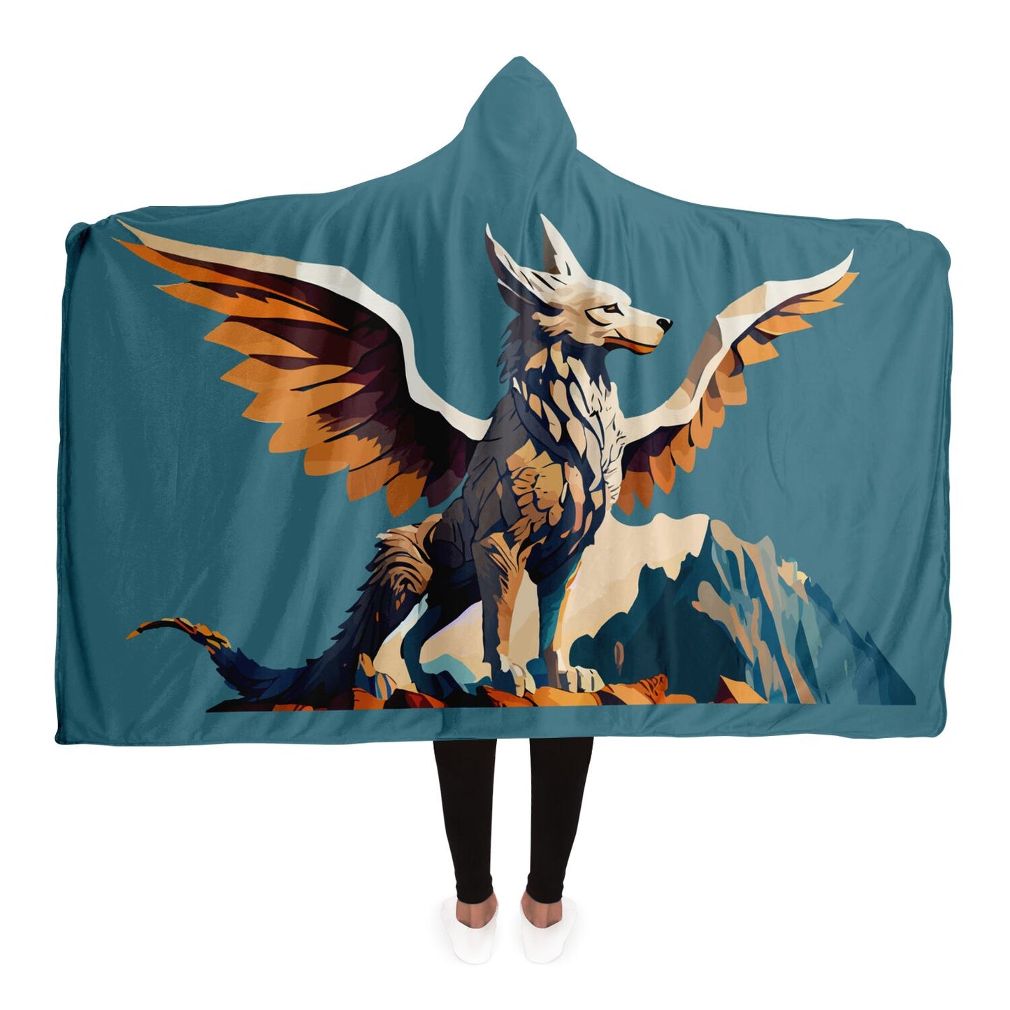 Hooded Blanket - AOP Kukloso The Winged Griffin No 2 - Free Shipping