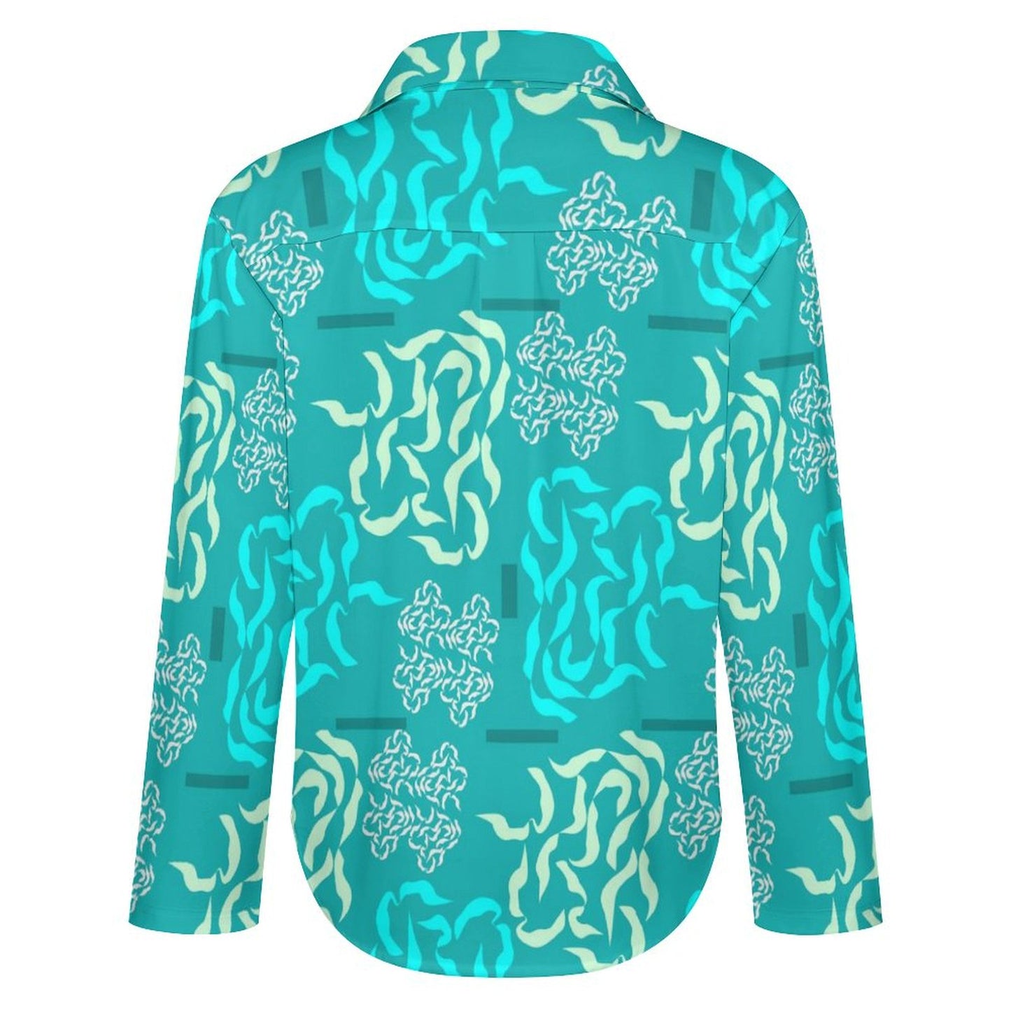 Long Sleeve Shirt Blouse Kukloso Abstract No 358