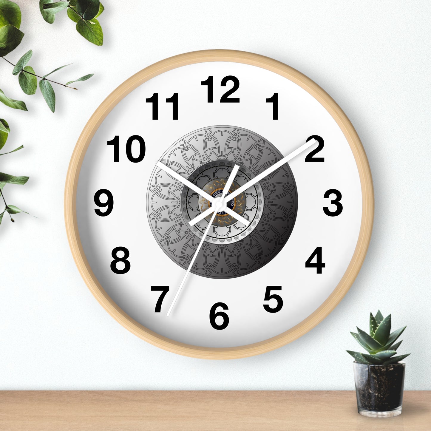 Wall Clock Kukloso OVC No 4288 Mandala - Free Shipping