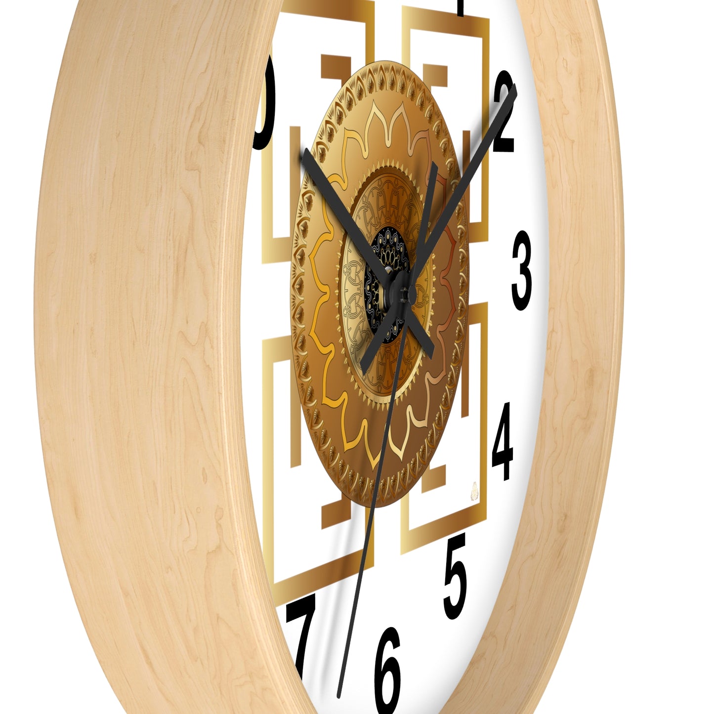 Wall Clock Kukloso OVC No 4192 Mandala - Free Shipping