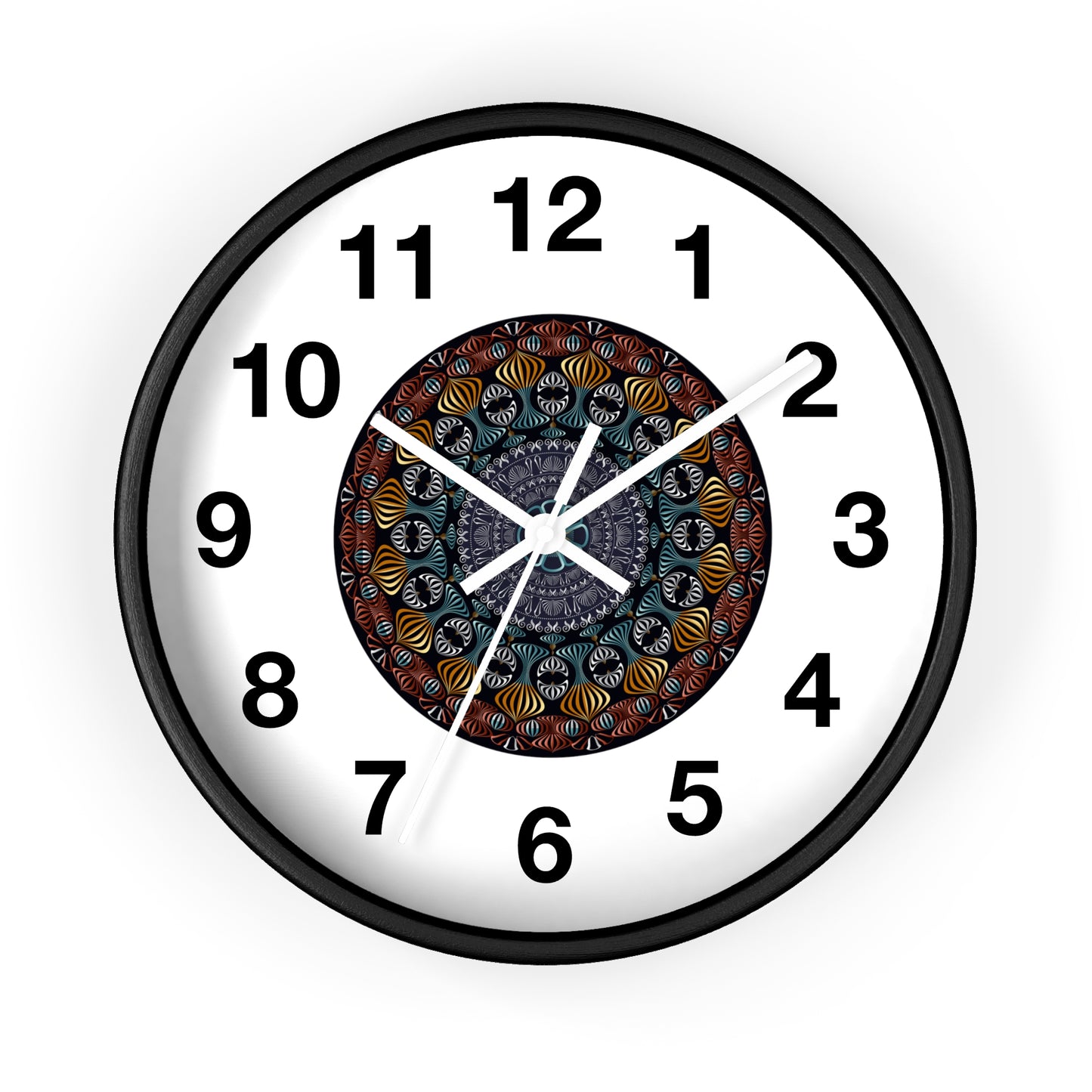 Wall Clock Kukloso Kuklos No 4420 Mandala - Free Shipping