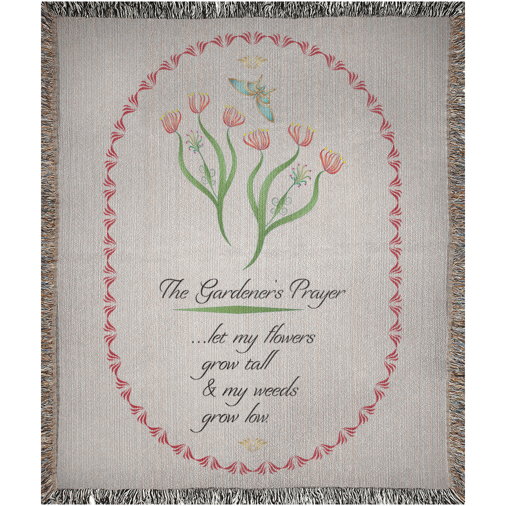 Woven Blankets Kukloso 'The Gardener's Prayer' -  Free Shipping