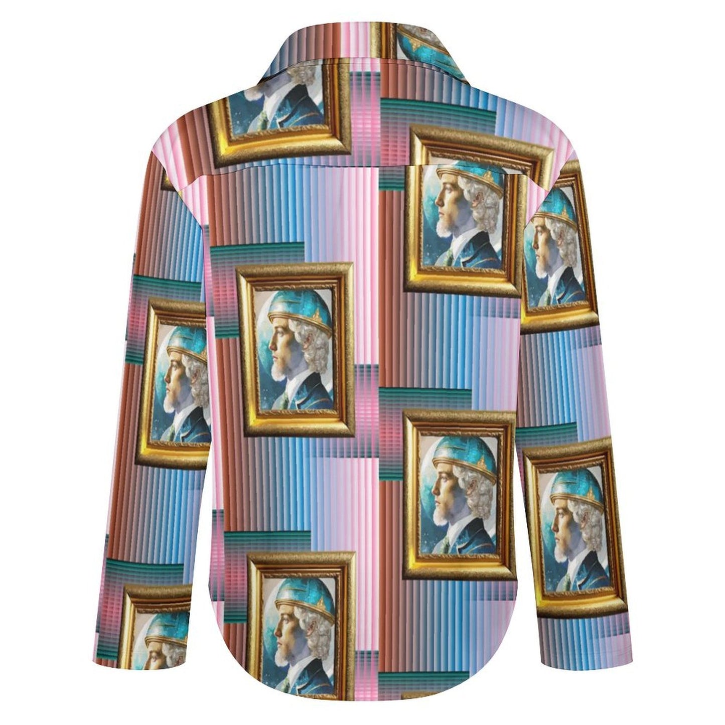 Long Sleeve Shirt Blouse Kukloso Abstract No 213