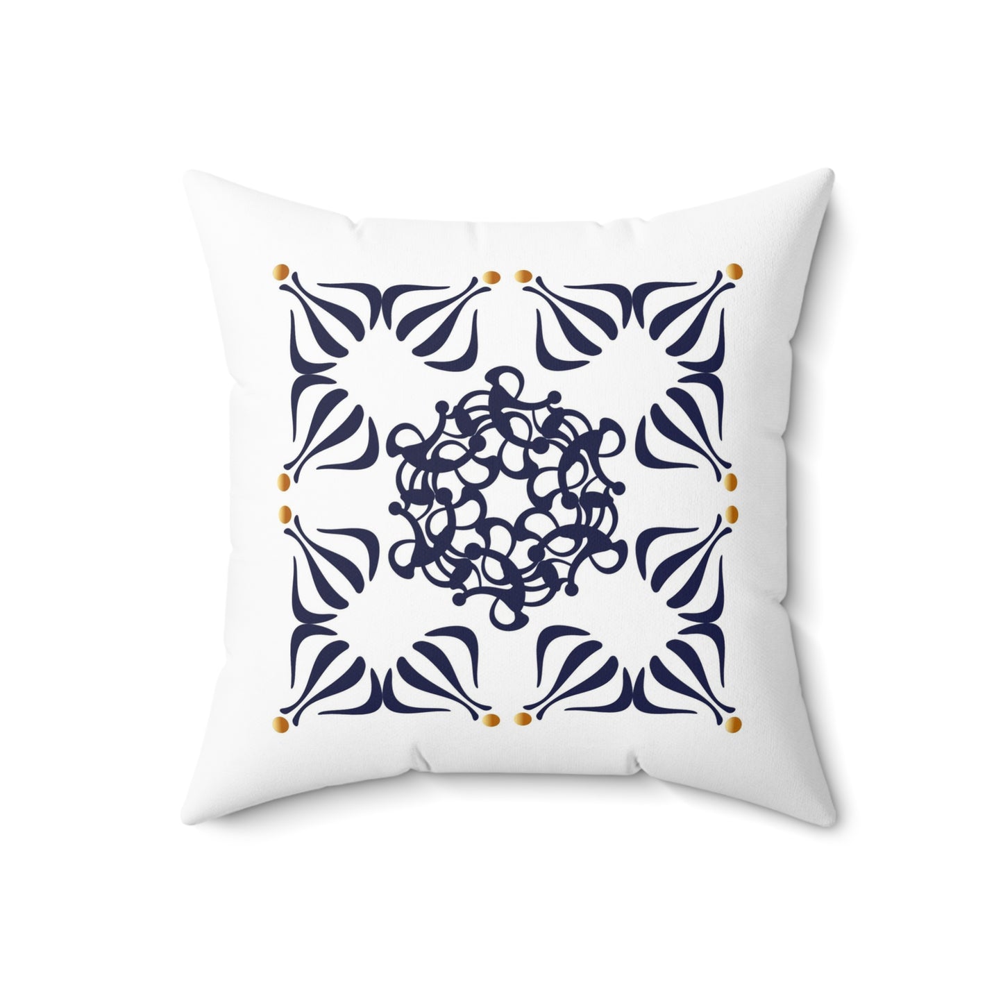 Spun Polyester Square Pillow Kukloso Ancient Geometrica No 30 - Free Shipping