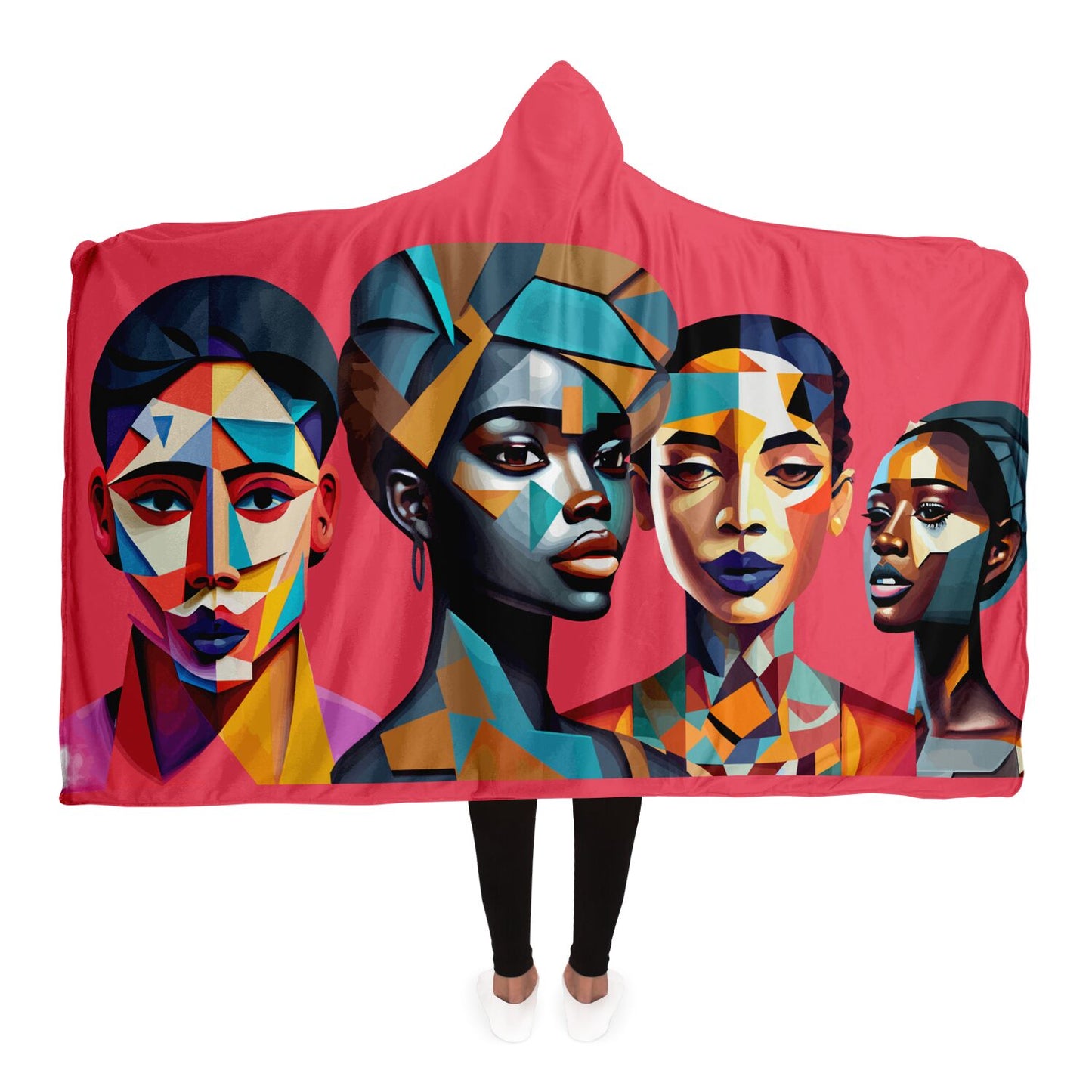 Hooded Blanket - AOP Kukloso The Four Ladies No 3 - Free Shipping