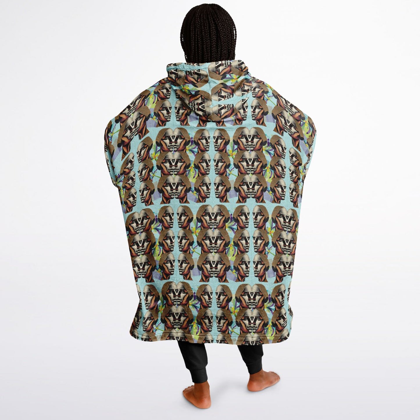 Snug Hoodie Economy - AOP Kukloso Cubist Faces No 49 - Free Shipping