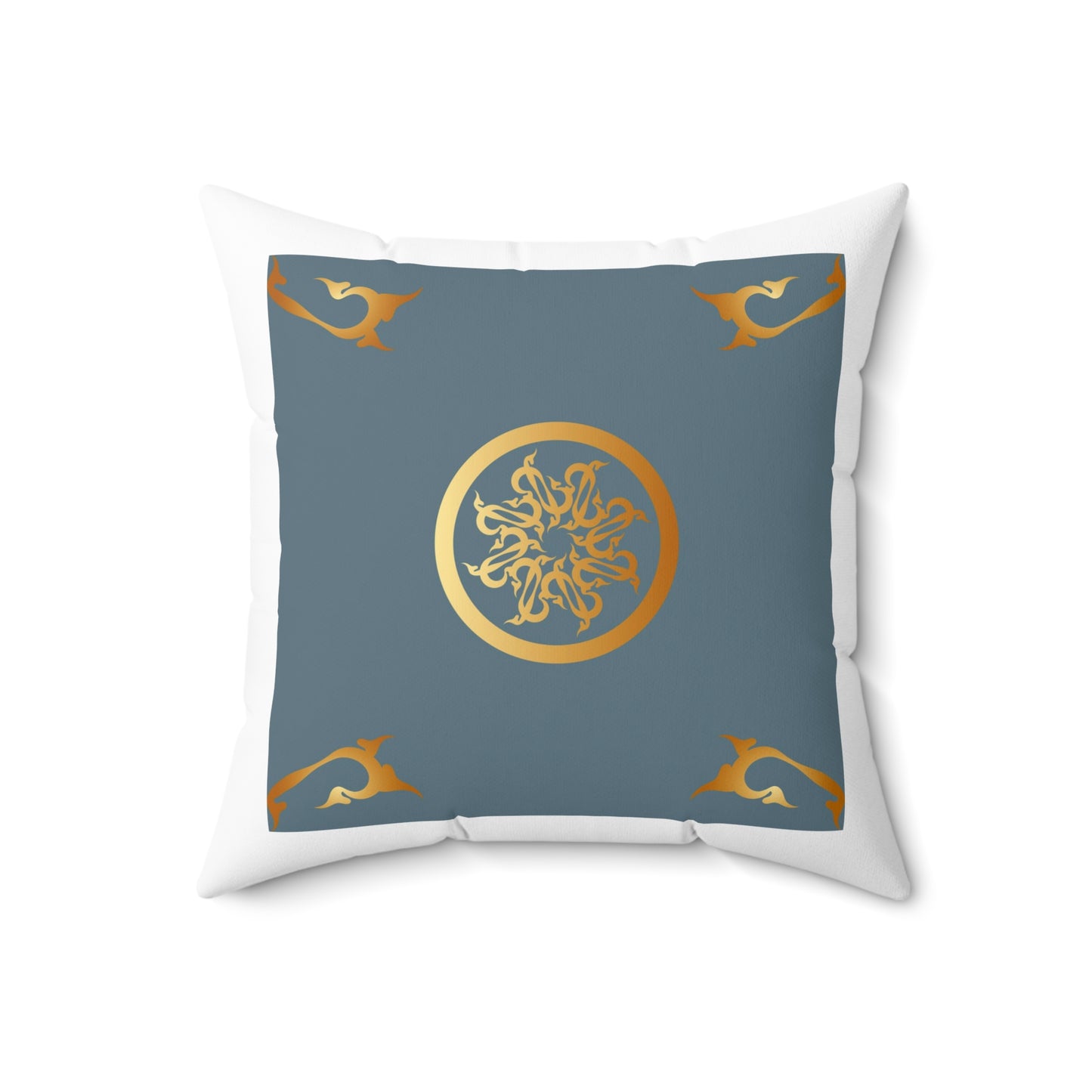 Spun Polyester Square Pillow Kukloso Ancient Geometrica No 23 - Free Shipping