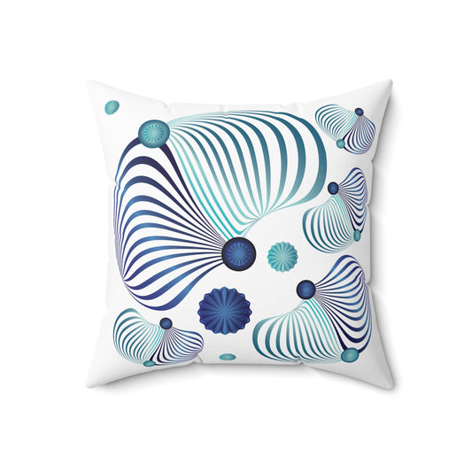 Spun Polyester Square Pillow Kukloso MD Abstract forms No 39 & No 44 - Free Shipping