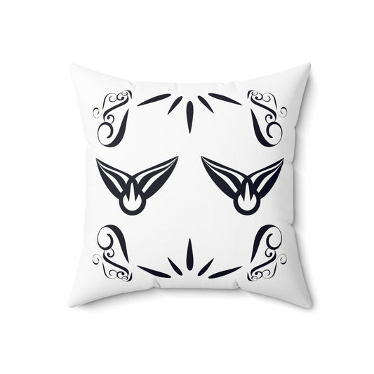 Spun Polyester Square Pillow Kukloso Fleurons No 12 - Free Shipping