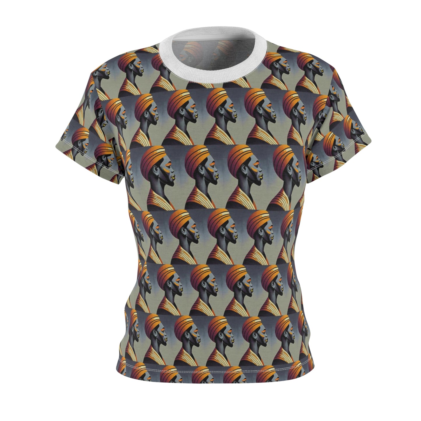 Women's Cut & Sew Tee (AOP) Kukloso Cubist Faces No 5 - Free Shipping