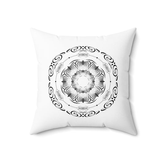 Spun Polyester Square Pillow Kukloso Untitled Mandalas No 1656 & No 854 - Free Shipping
