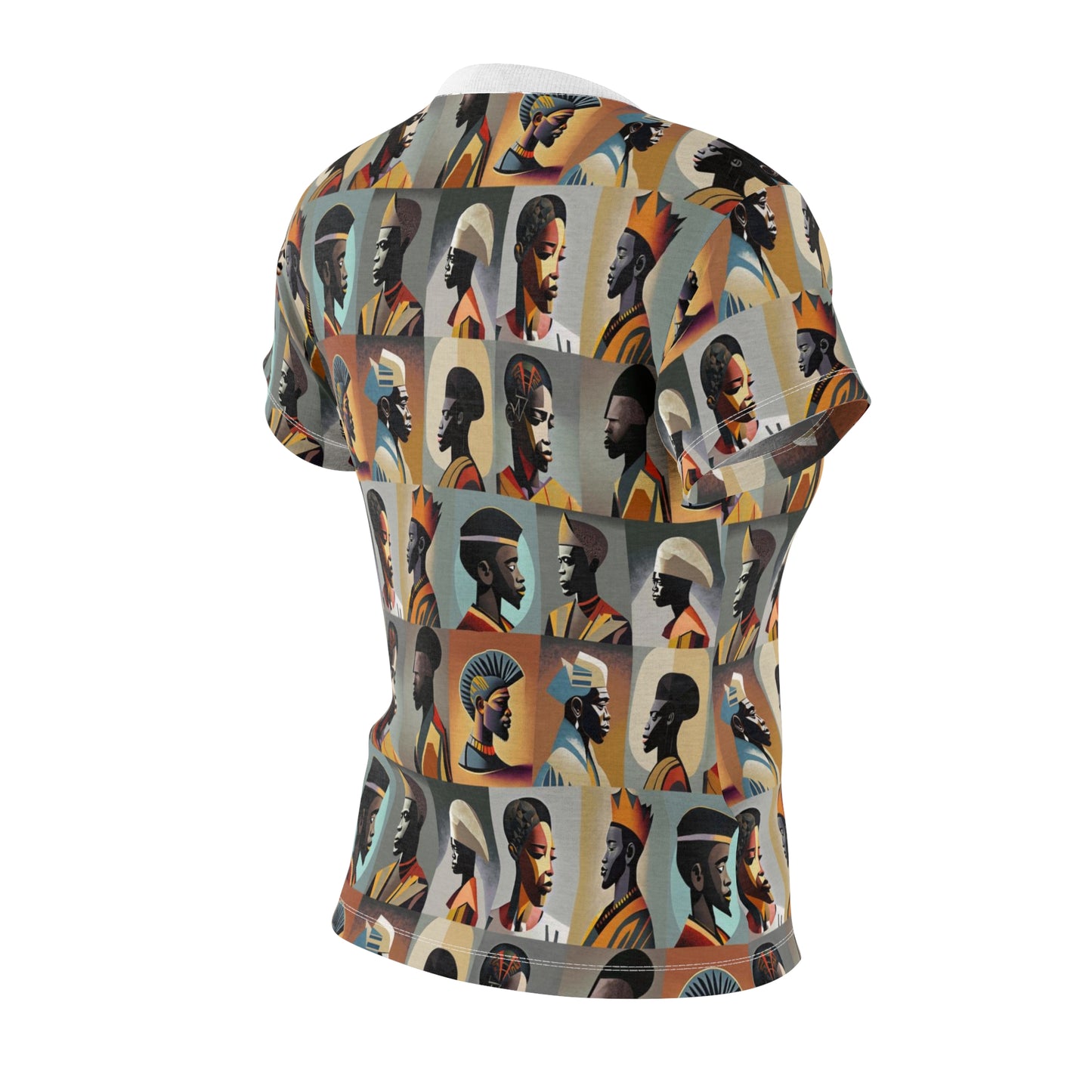 Women's Cut & Sew Tee (AOP) Kukloso Cubist Faces No 24 - Free Shipping